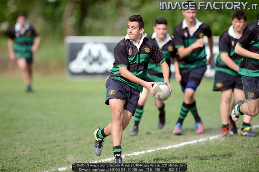 2015-05-09 Rugby Lyons Settimo Milanese U16-Rugby Varese 0021 Matteo Dario